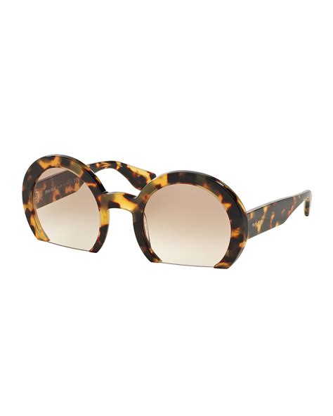 miu miu rasoir cutoff round sunglasses|Women's Eyewear & Sunglasses .